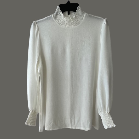 NWOT Alice Co Women’s Puff Sleeve Chiffon Blouse Size S - Picture 3 of 8